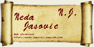 Neda Jašović vizit kartica